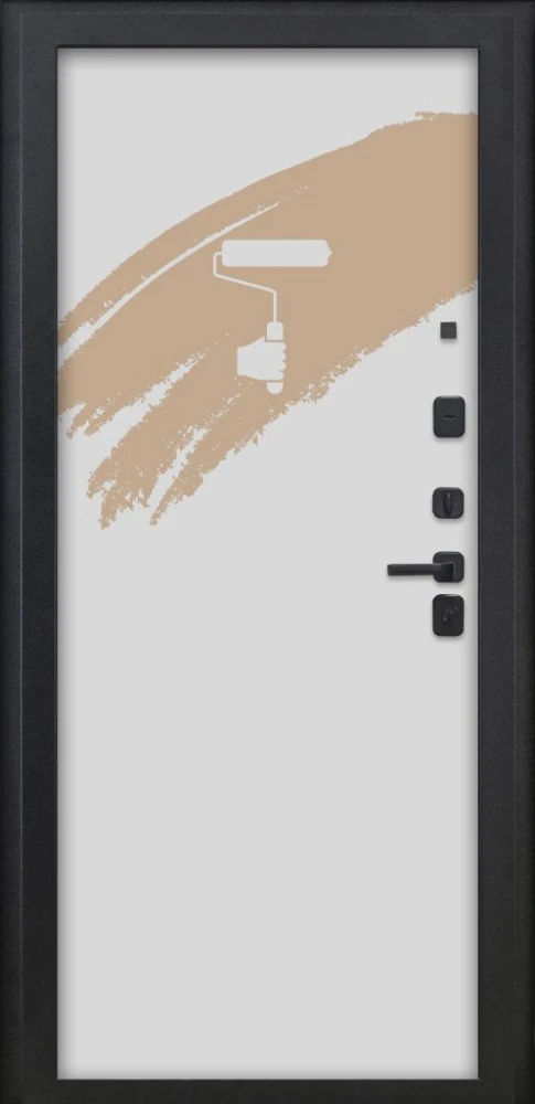 Входная дверь ДвериПРО Термо медный антик Под покраску DPRO222415 внутренняя сторона